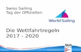 Swiss Sailing Tag der Offiziellen · Hannes Gubler Tag der Offiziellen 2017 1 1 1 Swiss Sailing Tag der Offiziellen Die Wettfahrtregeln 2017 - 2020
