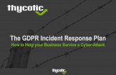 The GDPR Incident Response Plan - ALSO€¦ · The GDPR Incident Response Plan How to Help your Business Survive a Cyber-Attack