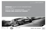 Renault clio & clio GRandtouR clio clio & clio GRandtouR ...€¦ · 1.6 16V 110 Automatik 82 (112) ... clio Renault sport R.s. cup Renault sport Gordini R.s. zusätzlich zu Renault