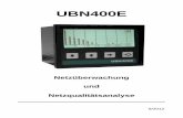UBN400E - Berg – die Energieoptimierer · Seite 4 1. Technische Daten: Gehäuse: Metall, DIN Schalttafel Einbaugehäuse 96 x 96, Einbautiefe 80mm (ohne Steckverbindungen) Schalttafelausschnitt