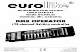 EUROLITE DMX Operator User Manual - images.prolighting.deimages.prolighting.de/manuals/00004517.pdf · 4/41 70064520_V_2_0.DOC BEDIENUNGSANLEITUNG DMX Operator 192-Kanal Lichtsteuerung