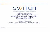 SIP security and the great fun with Firewall / NATstartrinity.com/VoIP/Resources/sip341.pdf · SIP security and the great fun with Firewall / NAT ... Network Address Translation (NAT)