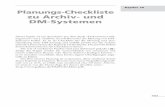 Kapitel 10 Planungs-Checkliste zu Archiv- und DM-Systemen · 493 Kapitel 10 Planungs-Checkliste zu Archiv- und DM-Systemen 10 DMS-Planung Dieses Papier ist ein Ausschnitt aus dem