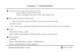 Lesson 1: Introduction - Yonsei Universitytera.yonsei.ac.kr/class/2016_2_2/lecture/Lesson 1 Introduction.pdf · Quantum Mechanics (16/2) W.-Y. Choi Lesson 1: Introduction Flipped