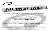 SpectacLe MuSico-tHéâtRaLwbn.ch/doc/programme.pdf · encyclopédie du jazz, afin de relater les périodes clés et d’entrer de la meilleure façon dans cette formidable histoire.