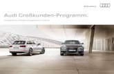 Audi Großkunden-Programm. · Sichern Sie sich mit Audi Fleet Comfort dauerhafte Mobilität für eine reibungslos funktionierende Fahrzeugﬂotte. Sie setzen mit unserer