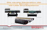 Mimaki UV-LED Drucksysteme - ESC Decotec · UV Klein- und Mittelformat Industrielle UV-Flachbett-Digitaldrucksysteme Mimaki UJF-6042 MkII Brillante Bilder im A2 Format auf nahezu