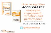 How recognition - d1h7kzxfkc767u.cloudfront.netd1h7kzxfkc767u.cloudfront.net/b2bmarketing/carrotprinciplechester... · How recognition ACCELERATES employee engagement, retention and