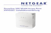 Powerline 500 WLAN Access Point XWN5001 …€¦ · 17 Wenn Sie Ihr bestehendes WLAN-Netzwerk klonen möchten, geben Sie dieselben WLAN-Einstellungen ein, die Ihr Router oder Gateway