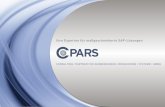 Ihre Experten für maßgeschneiderte SAP-Lösungen CPARS GmbH - 1.Unternehmenspr… · CPARS CONSULTING IPARTNER FÜR ANWENDUNGEN IRESSOURCEN ISYSTEME IGMBH Ihre Experten für maßgeschneiderte