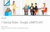 7 Startup Rules - Google JUMPSTART - sce.de€¦Confidential + Proprietary Think with Google Inside: Gamers are more likely to purchase certain goods than general online population