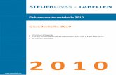 Grundtabelle 2010 - Steuerlinks · zvE ESt zvE ESt zvE ESt zvE ESt zvE ESt zvE ESt 130. 195. 260. 325 - 8 - ...