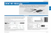 Smart Sensoren (Induktive Distanzsensoren) ZX-E-Seriedatasheets/ZX-E_datasheet-1_DE.pdf · Ø 8 x 22 mm 2 mm ZX-ED02T *2 mit Außengewinde M10 x 22 mm 2 mm ZX-EM02T *2 M18 x 46,3