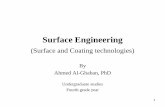 Surface engineering - الجامعة التكنولوجيةuotechnology.edu.iq/dep-materials/lecture/fourthclass/SurfaceEng06.pdf · 1 Surface Engineering (Surface and Coating technologies)