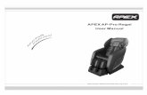 APEX AP-Pro Regal User Manual - Massage-Chair … Regal... · APEX AP-Pro Regal User Manual Please read SAFETY INSTRUCTIONS carefully before using the chair.