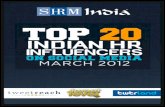 Top 20 Indian HR Influencers on Social Media · 3 @GautamGhosh Bangalore, ... Recruiter, Headhunter, ... Top 20 Indian HR Influencers on Social Media @shrmindia.
