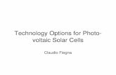 Technology Options for Photo voltaic Solar Cells - unibo.it circuits and... · Solar Energy and Photovoltaic ... solar electricity industry that it is now worth ... M.A. Green, “Solar