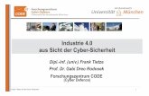 Industrie 4.0 aus Sicht der Cyber-Sicherheit - coburg.ihk.de · • FCAPS (Fault / Configuration / Accounting / Performance / Security ) • Network Segmentation • ... Kritische