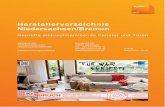 Herstellerverzeichnis Niedersachsen/Bremen ·  WK2- bzw. RC2-geprüfte Haustüren aus Holz und Holzwerkstoffen 31603 Beckschebe GbR Tischlerei Dorfstr. 8 ...