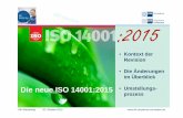 Stefan Küst - Neue ISO 14001 + Pflicht zum ... · IHK-Meistertag 26. Oktober 2016  Die neue ISO 14001:2015 • Kontext der Revision • Die Änderungen im Überblick