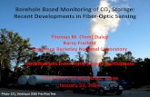 Borehole Based Monitoring of CO2 Storage: Recent ... · Storage: Recent Developments in Fiber-Optic Sensing Thomas M. ... Alabama, USA –Repeat with ... Review of past and ongoing
