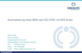 Automatisierung eines ISMS nach ISO 27001 mit RSA Archer · Assets Risiken … Scope SoA Inven- ... Die „ISMS Foundation“ nutzt bestehende Solutions Anwendungsbereich ISMS Policy