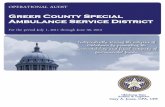 Greer County Special Ambulance Service District Reports/database...December 13, 2013 TO GREER COUNTY SPECIAL AMBULANCE SERVICE DISTRICT Transmitted herewith is the audit report of