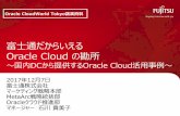 富士通だからいえる Oracle Cloud の勘所 ～国内DCか …¼ˆApplications） etc. Database Cloud Service Java Cloud Service Database Backup Service BI Cloud Management