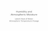 Atmospheric Moisture - WOU Homepagebrownk/ES106/ES106.2011.0510.HumidityMoistureLatent...Humidity and Atmospheric Moisture Latent Heat of Water Atmospheric Temperature Change. click