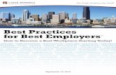 Best Practices for Best Employers - Lane Powell PC · 2018-04-29 · Best Practices for Best Employers ™ ... Association is the “Super-Mega Chapter” of the Society for Human