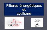 Filières énergétiques et cyclisme - cra.ovhcra.ovh/wp-content/uploads/2018/02/Filieres... · Objectif de l'exposé donner un aperçu des systèmes qui fournissent l'énergie musculaire