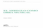 EL ARREGLO COMO OBRA MUSICALrecursos.march.es/culturales/documentos/conciertos/cc656.pdf · 2016-11-21 · más claramente reconocible e inalienable de una composi- ... la historia