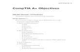 CompTIA A+ Objectives - pearsoncmg.comptgmedia.pearsoncmg.com/imprint_downloads/pearsonitcertification/...Appendix A: CompTIA A+ Objectives 5 Power light Drive activity lights Bus