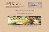BOLETIM FILATÉLICO - … –A Maçonaria na História Postal 21 –Abadia de Monte Cassino 25 –O Príncipe numismata BOLETIM FILATÉLICO ANO 3 –Nº 15 Nov –Dez 2017