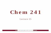 Chem 241 - UMass Amherstpeople.chem.umass.edu/cjoseph/chem241/lecture15.pdf · 2010-03-02 · Ligand substitution Complexes that lose their ligands easily = Labile ... Elementary