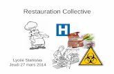 Restauration Collective - ac-nancy-metz.fr2014-10-6 · Programme de la journée – Restauration Collective • Introduction • Réglementation et sécurité alimentaire • Organisation