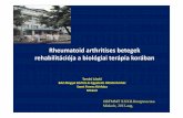 Rheumatoidarthritisesbetegek rehabilitációja a biológiai ...docs.kmcongress.com/rehab2013/tamasi_laszlo.pdf · ACR 20 válasz: a kiindulási értékhez képest 20 %-os csökkenés