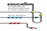 in appropriate pharmacotherapy in older patients Karen … · 1 Education in appropriate pharmacotherapy in older patients General introduction 1 GENERAL INTRODUCTION Geriatric pharmacotherapy