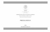 PSICOLOGÍA II P (A MATERNO - dgb.sep.gob.mx plan de estudio de la Dirección General del Bachillerato tiene como objetivos: ... a continuación se presenta el programa de estudios