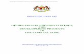 GUIDELINES ON EROSION CONTROL FOR … · guidelines on erosion control fo development projects in the coastal zone - i- did guidelines 1/97 guidelines on erosion control for development