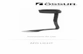AFO LIGHT - Össur Light Instructions for... · 8 DEUTSCH a. Wadenschelle mit Velcro-Band b. Elastisches Verbindungsband c. Hintere Schiene d. Schrumpfschlauch e. Abgeflachte Fußplatte