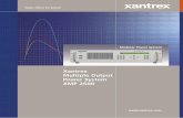 Smart choice for power Xantrex Multiple Output Power System · 604 422 8595 Phone 604 421 3056 Fax ... applications. A 19” x 5 1/4” (3U high) mainframe, ... The calibration mode
