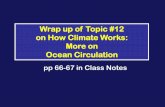 Wrap up of Topic #12 on How Climate Works: More on Ocean ... Climatic... · on How Climate Works: More on Ocean Circulation ...