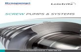 Screw Pumps & Systems screw pumps & systems - Dynamic Pump …€¦ · SCREW PUMP PROGRAM Screw Pumps & Systems 1 sales@dynapumps.com.au | 1300 788 579. AT HOME IN MANYINDUSTRIES