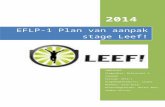 EFLP-1 Plan van aanpak stage Leef!  · Web viewHet is je taak als student om niet alleen kennis te halen, maar ook te brengen . ... (halen/niet halen). Beide versies van de KVA lijst