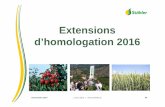 Extensions d’homologation 2016 - Home - Stähler Suisse SA · 2015-12-17 · Extensions d’homologation Nouveautés 2016 | 29.10.2015 | 70 Herbicide Fongicide Insecticide Ally®