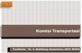 Komisi Transportasi - kadin-indonesia.or.id SUMMIT-Materi Komisi... · Transportasi Multi Moda: ... • Tidak ada kebijakan transportasi ... pra -pengiriman dan transportasi darat