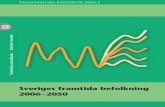 Publikationstjänsten: Sveriges framtida befolkning 2006…€¦ · Under år 2006 beräknas invandringen bli ovanligt stor på grund av den ... 56. Innehåll Sveriges ... 190 List