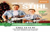 Give the Gift of stihl · Give the Gift of when you buy ... recharge 100s of times without performance loss. > ... Shaft Grass Trimmer will give you more control for a neater finish.