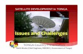 SATELLITE DEVELOPMENT in TONGA · Street of Nuku’alofa 1956 and 2016 Satellite serves International and Domestic. Pre‐Millennium Satellite Issues in Tonga (Cable and Wireless